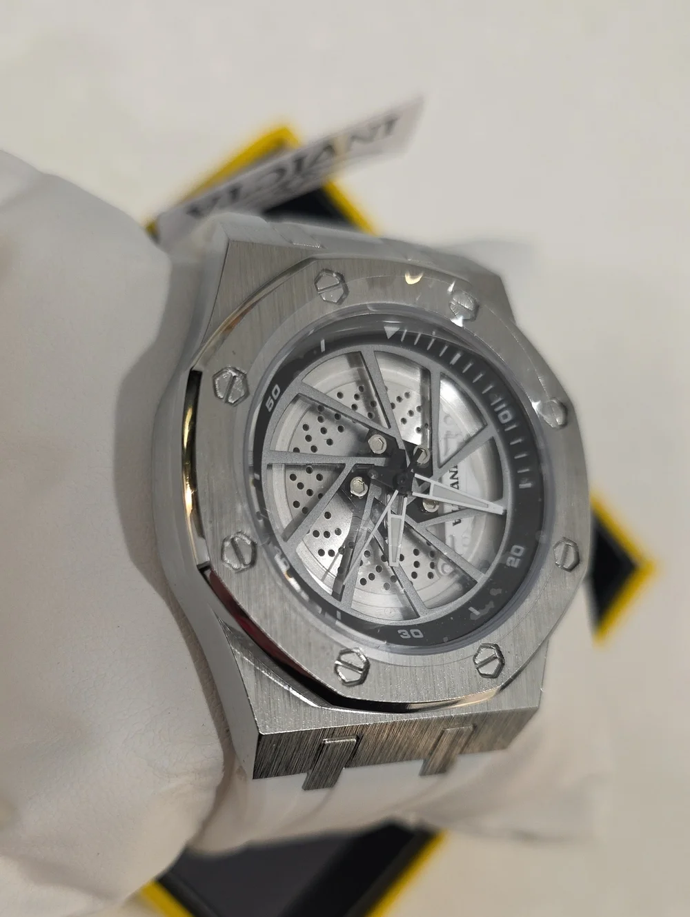 571.  Invicta Speedway Rim Men's Watch - 42mm, White (70039)
